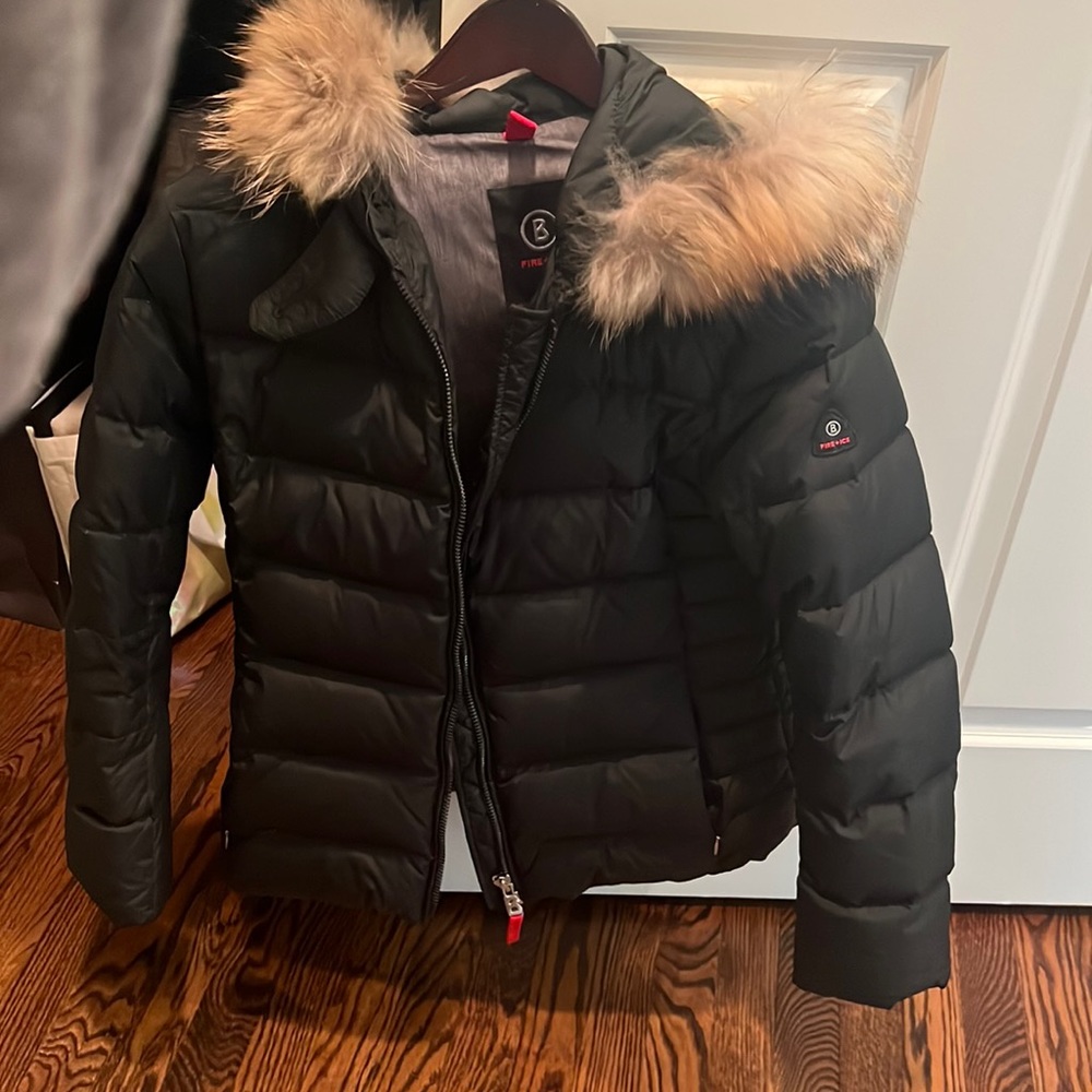 Fire and ice by Bogner olive green down coat
